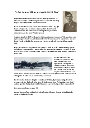 A preview of a PDF biography for McConville, Douglas William